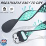 Maledan Compatible with Fitbit Charge 5 Bands/Fitbit Charge 6 Bands for Women Men, Sport Band Soft Wrist Strap for Charge 6 and Charge 5 Watch Accessories, White Black/Smoke Purple/Gray Teal, Small