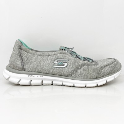 

Skechers Womens Dual Lite 22193H Серые повседневные кроссовки, размер 9, Серый, Dual Lite