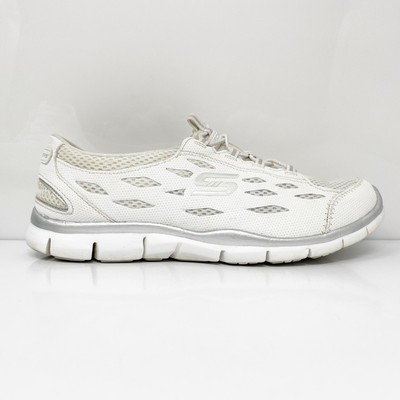

Skechers Womens Air Cooled Memory Foam 22603 Белая повседневная обувь Кроссовки 8.5, Белый, Air Cooled Memory Foam