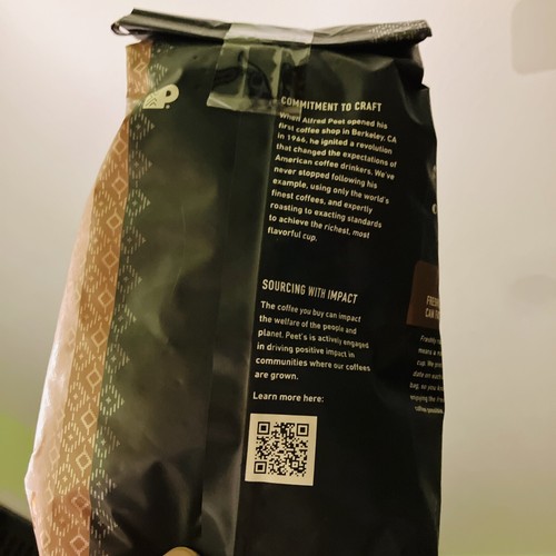 Peet&rsquo;s Ground Bean Coffee House Blend Decaf Decaffeinated Dark Roast Bag NEW