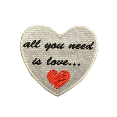 Lennon & McCartney All You Need Is Love Embroidered Iron On Patch - 066-O
