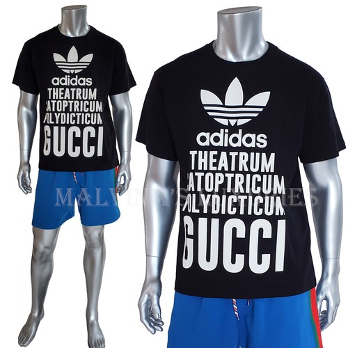 （未使用！）adidas x Gucciアディダス　コットンジャージー Tシャツ 中古・古着通販】adidas (アディダス) GUCCI (グッチ) コットン