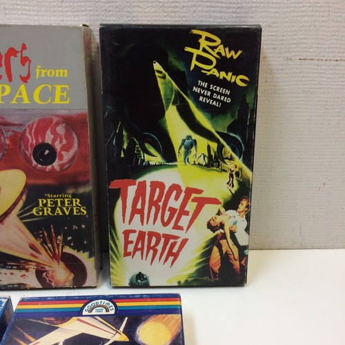 Lot of 5? Classic Sci-Fi VHS Battle of the Worlds It Conquered Came From Space