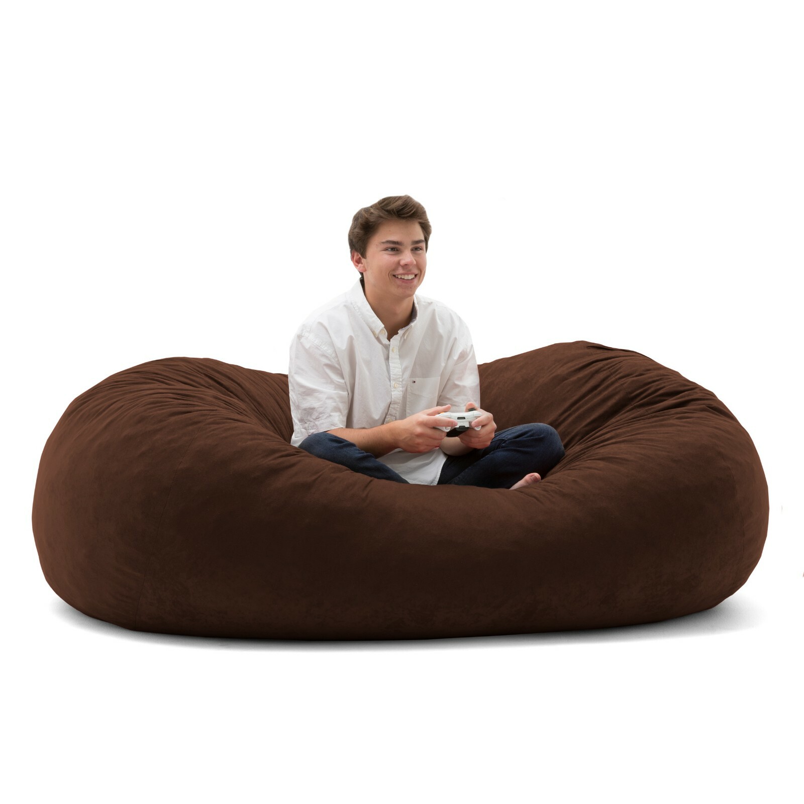 Big Bean Bag Chair For Adults Teens Kids Gaming Espresso Memory Foam 6ft XL