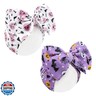 Lanmerry Halloween Baby Girl Bows 7 Inchs Baby Girl Bows Toddler Nylon Headbands Newborn Headband Bows Hair Accessories 2 PCS, 1-Purple,Pink