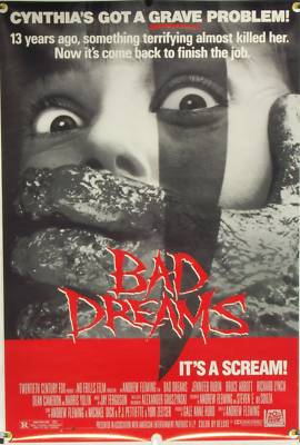 BAD DREAMS ROLLED ORIGINAL ONE SHEET MOVIE POSTER RICHARD LYNCH HORROR (1988)