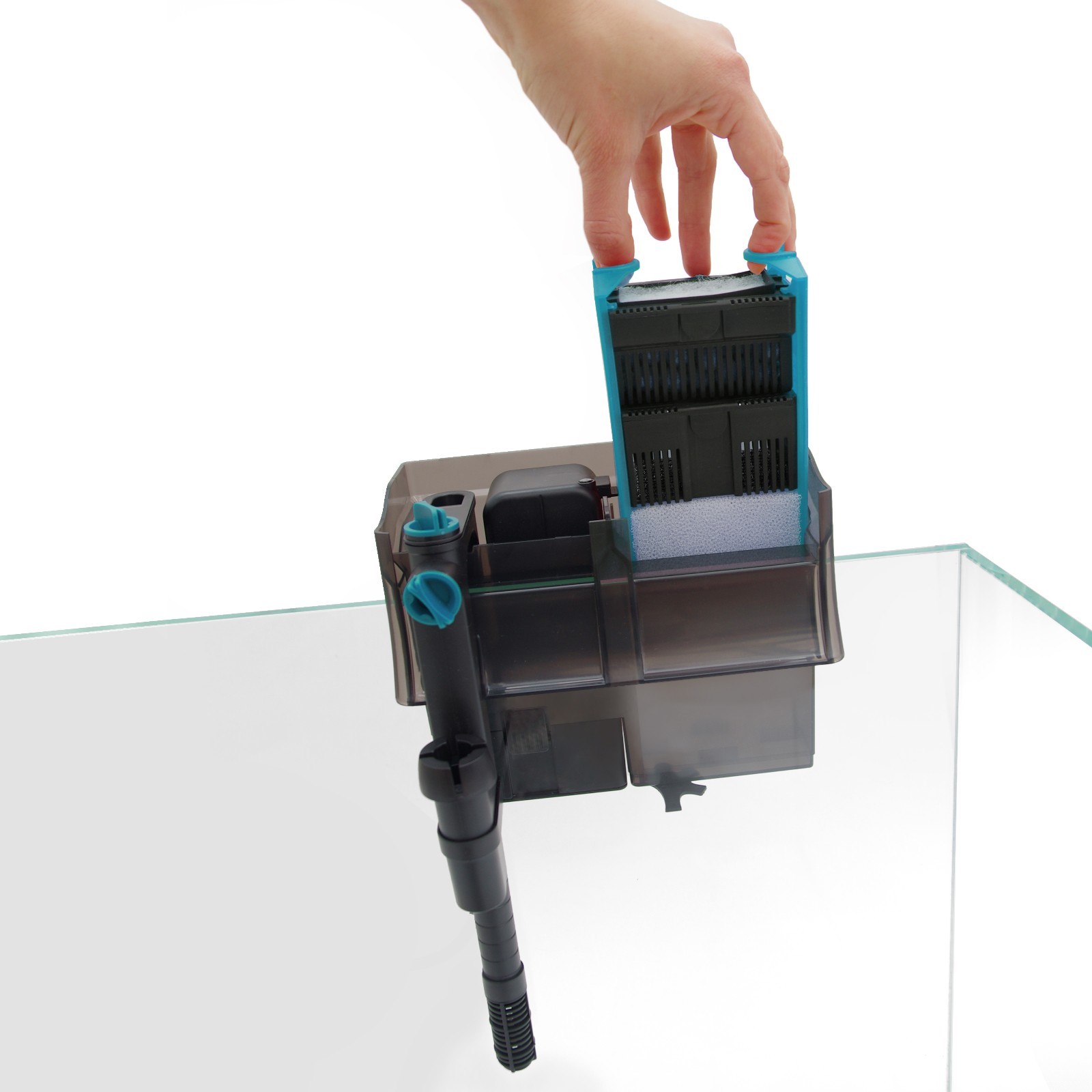 500 L/H & 800 L/H Aquarium Fish Tank Hang On Back Filter with 5w UV