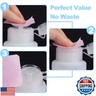 NXJ INFILILA Acetone Pump Dispenser, Push Down Pump Dispenser 2 Pack Nail Polish Remover Pump Empty Pump Bottle Dispenser for Alcohol, Nail Polish and Makeup Remover, Toner, etc