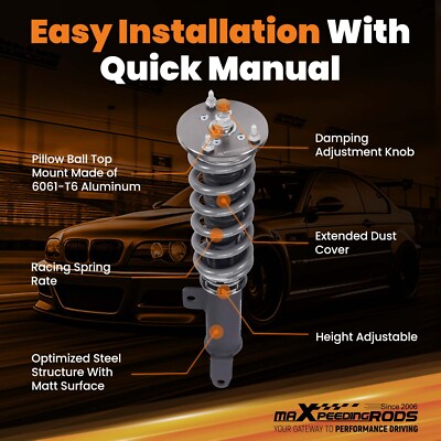 MaXpeedingrods T7 Coilover 24 Step Lowering Kit for Dodge Challenger RWD 11-21