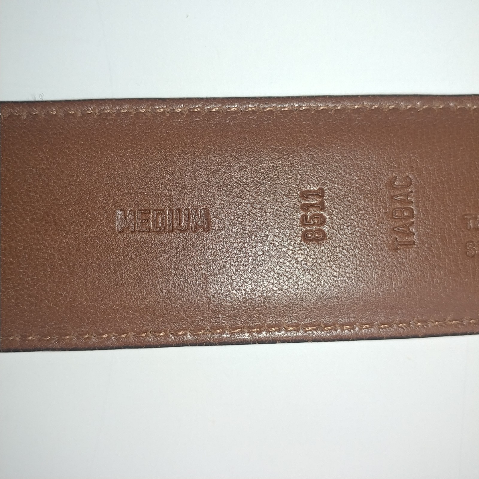 COACH Women's Brown Belt Polished Cowhide Solid Brass Buckle Size Med USA  #8511