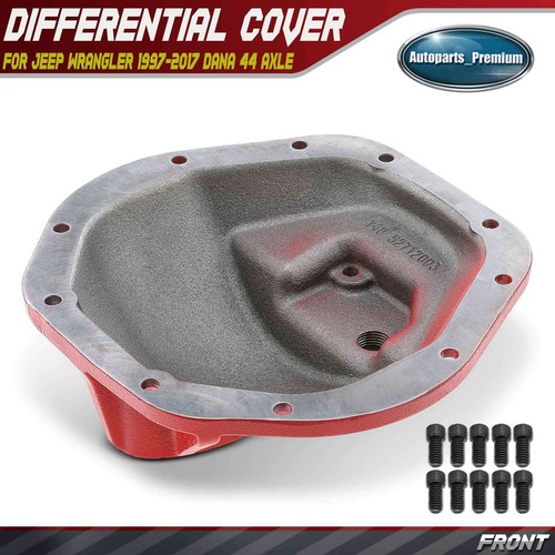 A-Premium Front Differential Cover (10 Bolt) For Jeep TJ, Wrangler (1997-2018) - Fits Dana 44 Axle