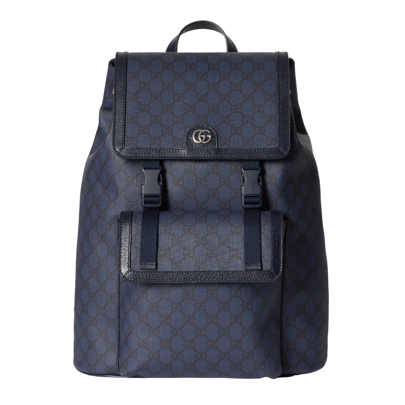 GUCCI Ophidia Large $2550 Blue GG Canvas Backpack New