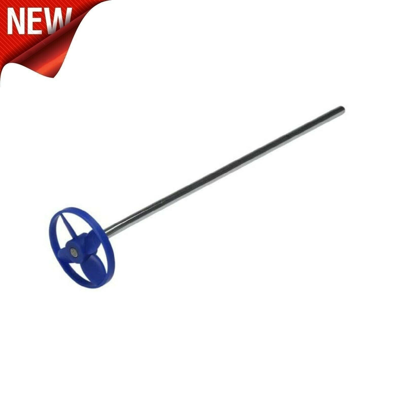 Metal Shaft Plastic Paint Mixer for 3/8″ Drill 9-1/2″ Stirrer 2″ for 1-Gallon