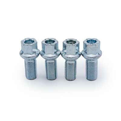 Fits VW Scirocco, Sharan Alloy Wheel Bolts, Nuts M14  X 1.5 27MM R13 Radius