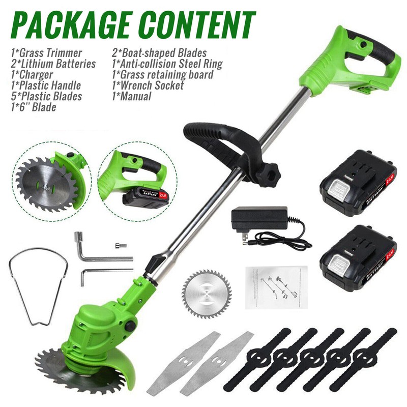 Cordless wacker Electric Weed Eater Lawn Edger brush cutter trimmer