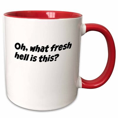 3dRose Oh, what fresh hell is this Mug