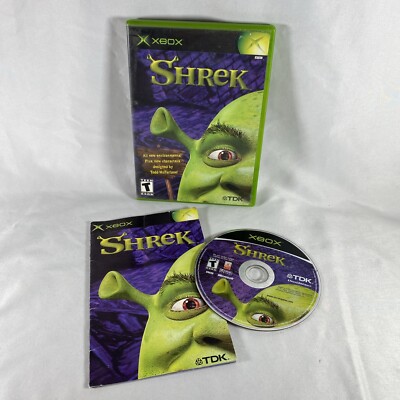 Shrek Original (Microsoft, Xbox 2001) CIB Complete W/ Manual Tested