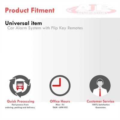 JDM Car Alarm Security System Entry Remote Transmitters w/ Flip Keys For Nissan