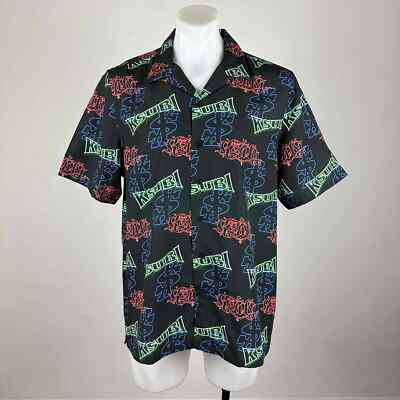 NWT Ksubi Neon Logo Casual Shirt Size Large