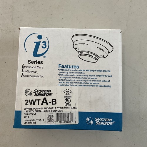 System Sensor 2 Wire Smoke Detector Systemalarm