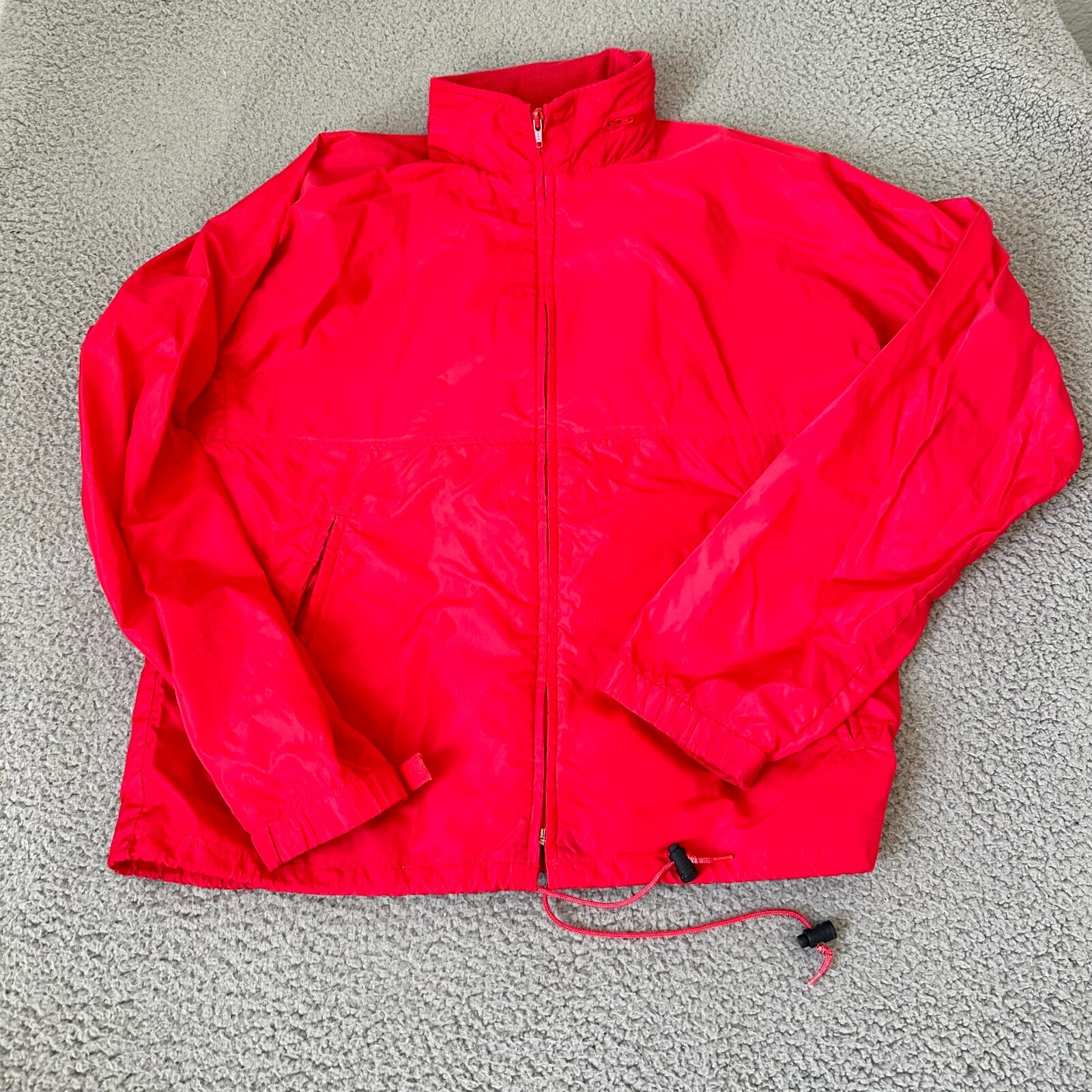Vintage LL Bean Jacket Adult Medium Red Hooded Full Zip 80s Vintage LL Bean Jacket Adult Medium Red Hooded Full Zip 80s