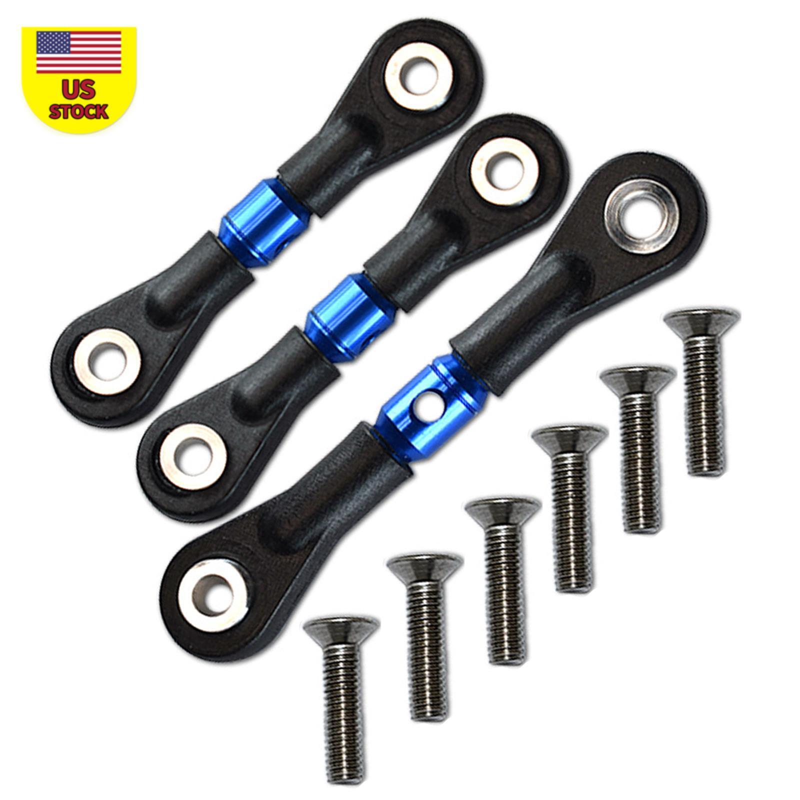 Adjustable Aluminum Steering Link Tie Rods for Tamiya TT-02 TT02T 1/10 RC Car