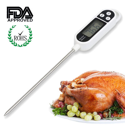 Digital Probe Thermometer Food Temperature Sensor for Cooking Baking Jam Meat