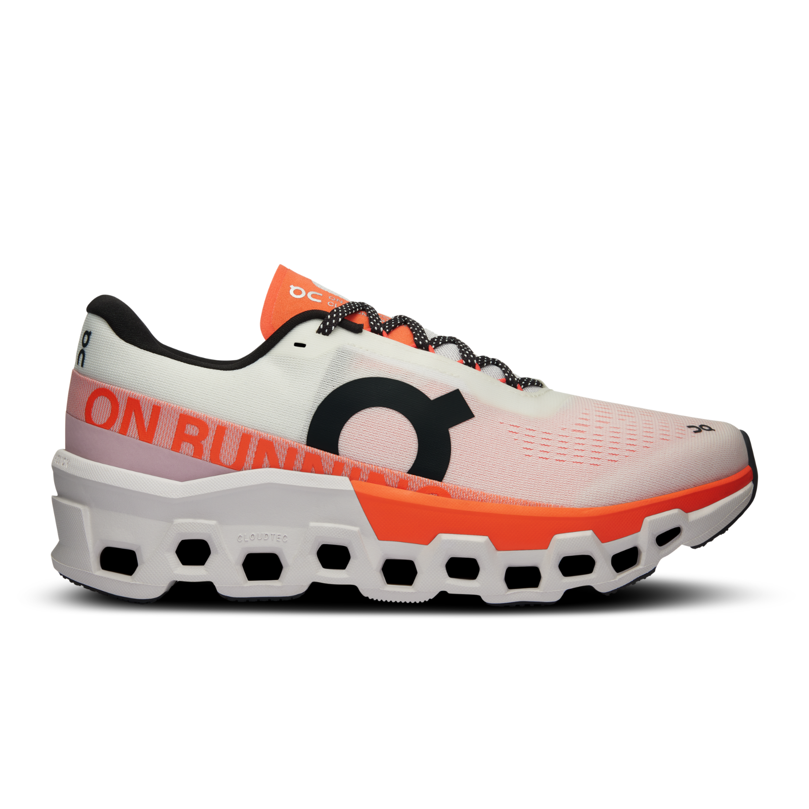 Pre-owned On Cloudmster 2 Running Shoes White Flame Men's In Undyed&flame