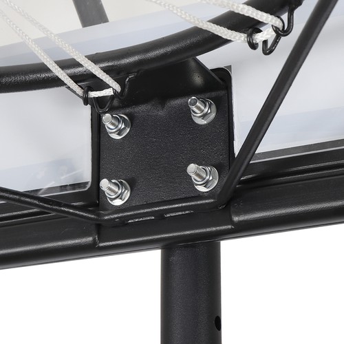 Portable Basketball Hoop Goal System Adjustable Height PVC Backboard Outdoor