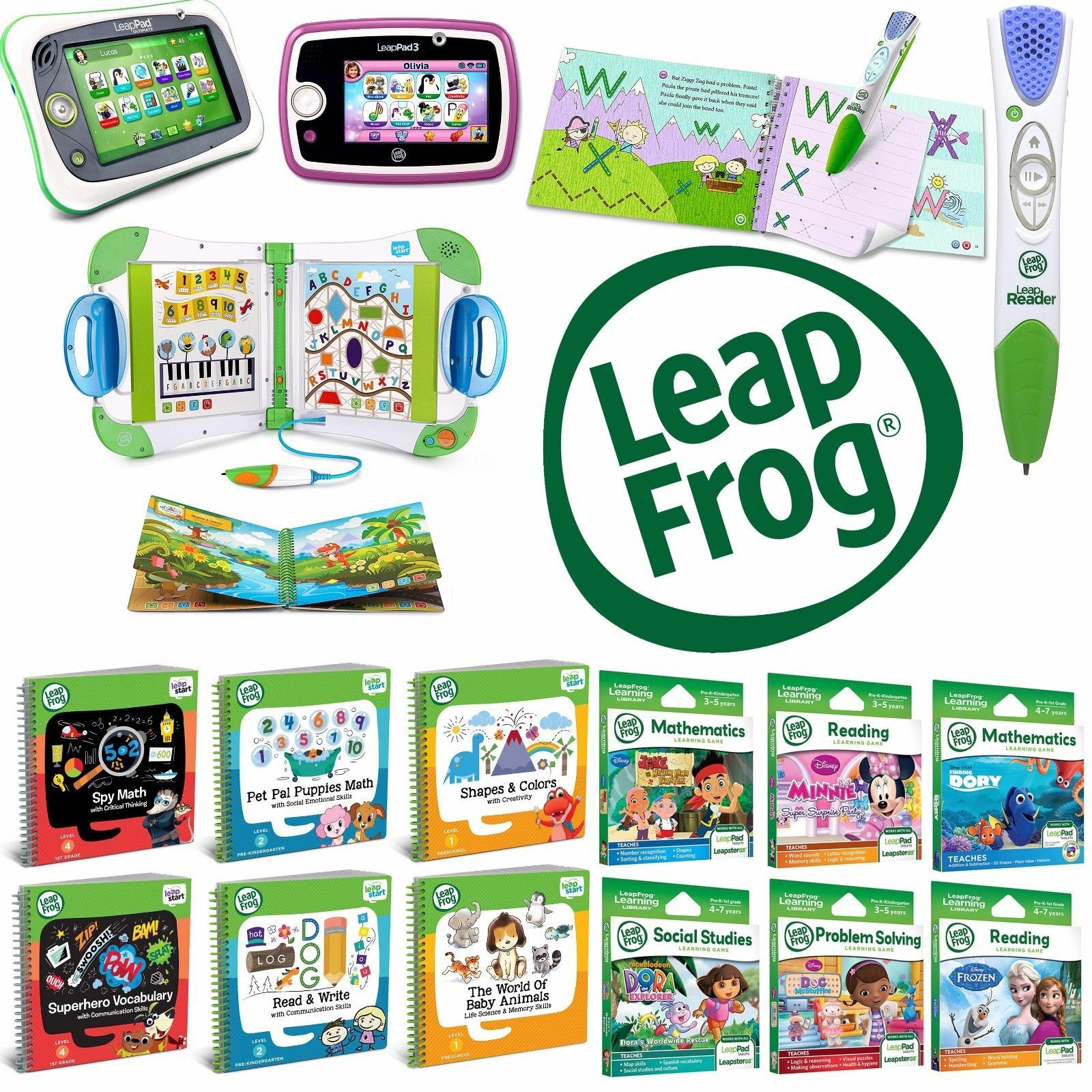知育玩具 LeapFrog LeapStart Learn to Read System Amazon.com: LeapFrog LeapStart Learning Success Bundle