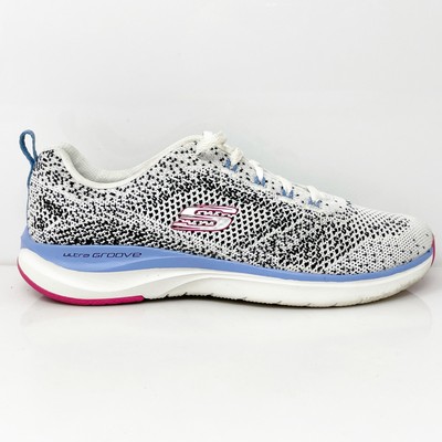 

Skechers Womens Ultra Groove 149019 Белые кроссовки Кроссовки Размер 7, Белый, Ultra Groove