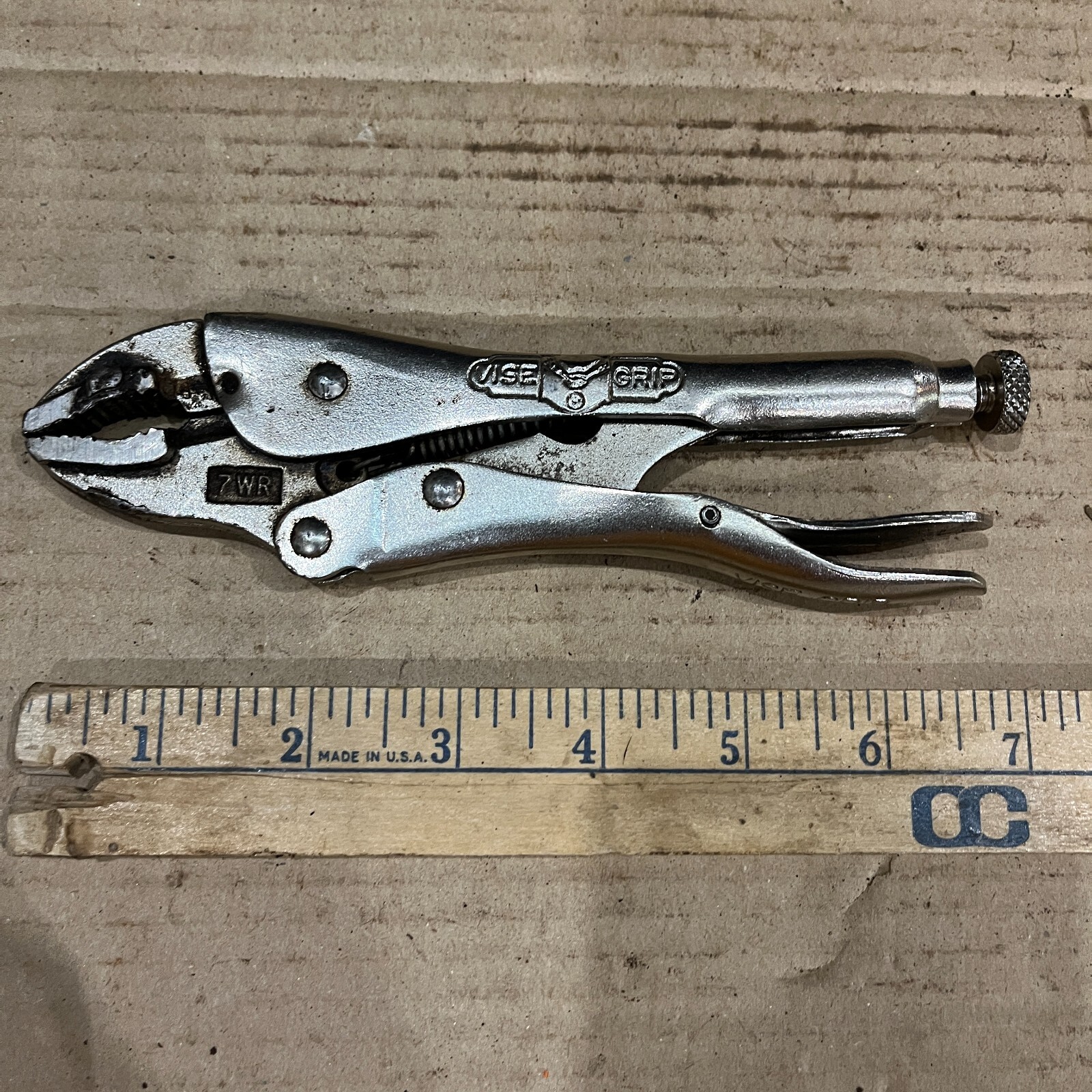 【新品未使用】USA PETERSEN社製 VISE GRIP 7WR Vintage Peterson Dewitt Vise Grip 7WR Locking Pliers, Made