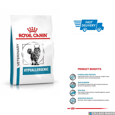 Royal Canin Hypoallergenic Cat Food Digestive Support Skin Barrier Hydrolysed