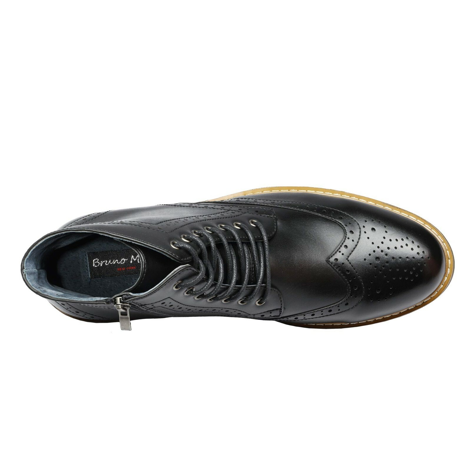 Bruno Marc Men's Motorcycle Leather Chukka Boots Oxford Derby Dress Wedding Shoe