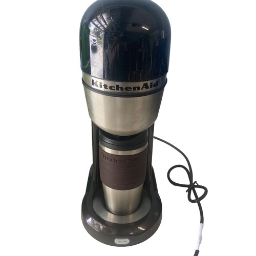 Kitchen Aid Personal Coffee Maker 18 oz  Filter & Travel Mug KCM0402ES Excellent