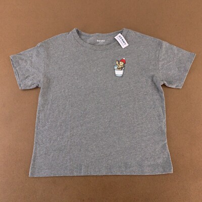 Old navy Women's XS Petite Gray Gingerbread Matching Graphic T-Shirt NWT