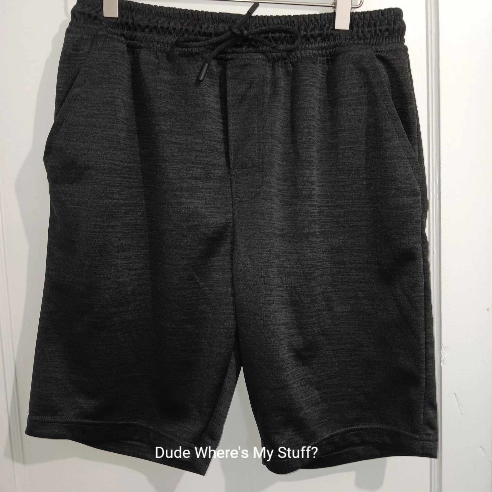 LEG3ND KNIT ACTIVEWEAR SHORTS - GRAY WITH DRAWSTRING MEN'S