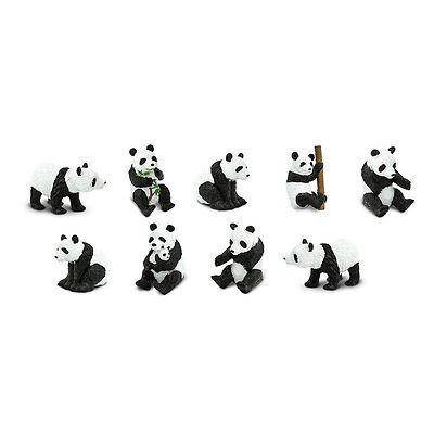 Панды Toob Mini Figures Safari Ltd НОВЫЕ игрушки Развивающие фигурки для детей Животные