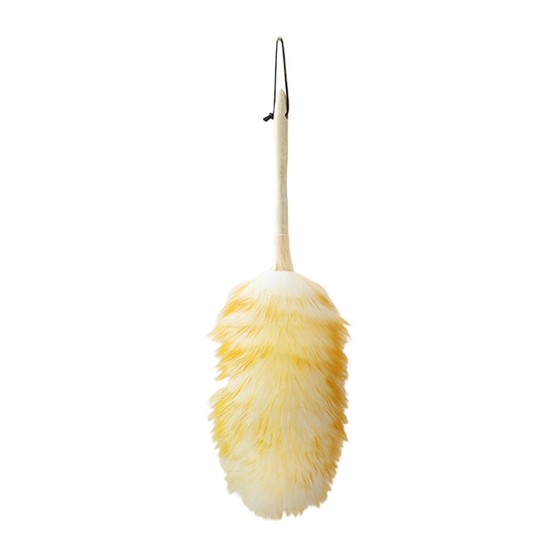 Wool Duster for Cleaning Furniture Duster with Wood Handle Dust Sweeping Tool