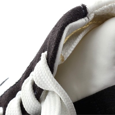 Chanel Women's CC Low-Top Sneakers Suede with Leather and Nylon Gray, White