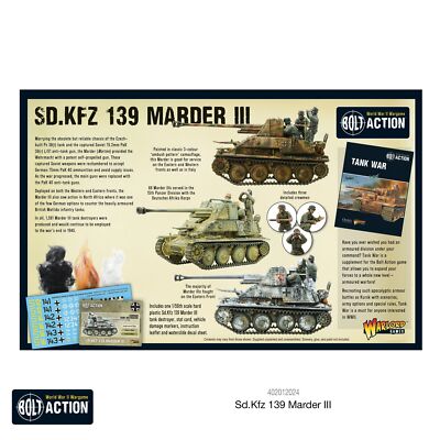 Игры Warlord Bolt Action немецкий SD.KFZ 139 Marder III (H) 402012024