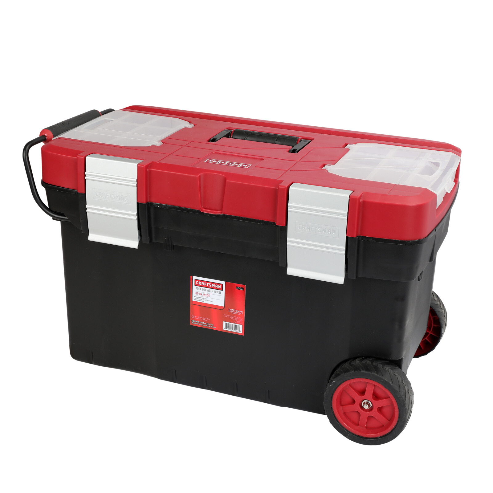 CRAFTSMAN ROLLING STORAGE TOOLBOX 27-IN. REMOVABLE TOTE TRAY CRAFTSMAN ROLLING STORAGE TOOLBOX 27-IN. REMOVABLE TOTE TRAY