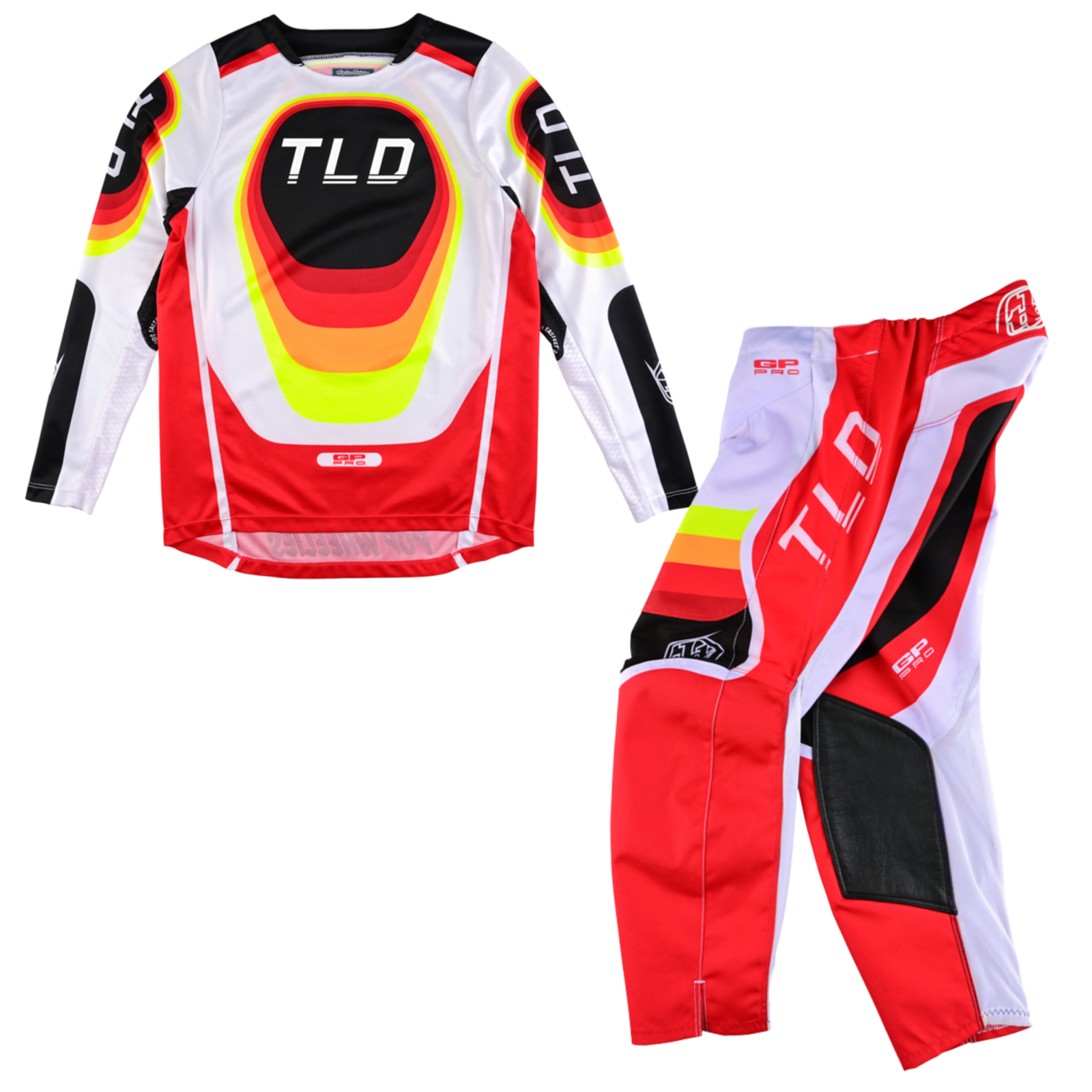 Troy Lee Designs Youth GP Pro Motocross Kit Combo - Reverb Red / White