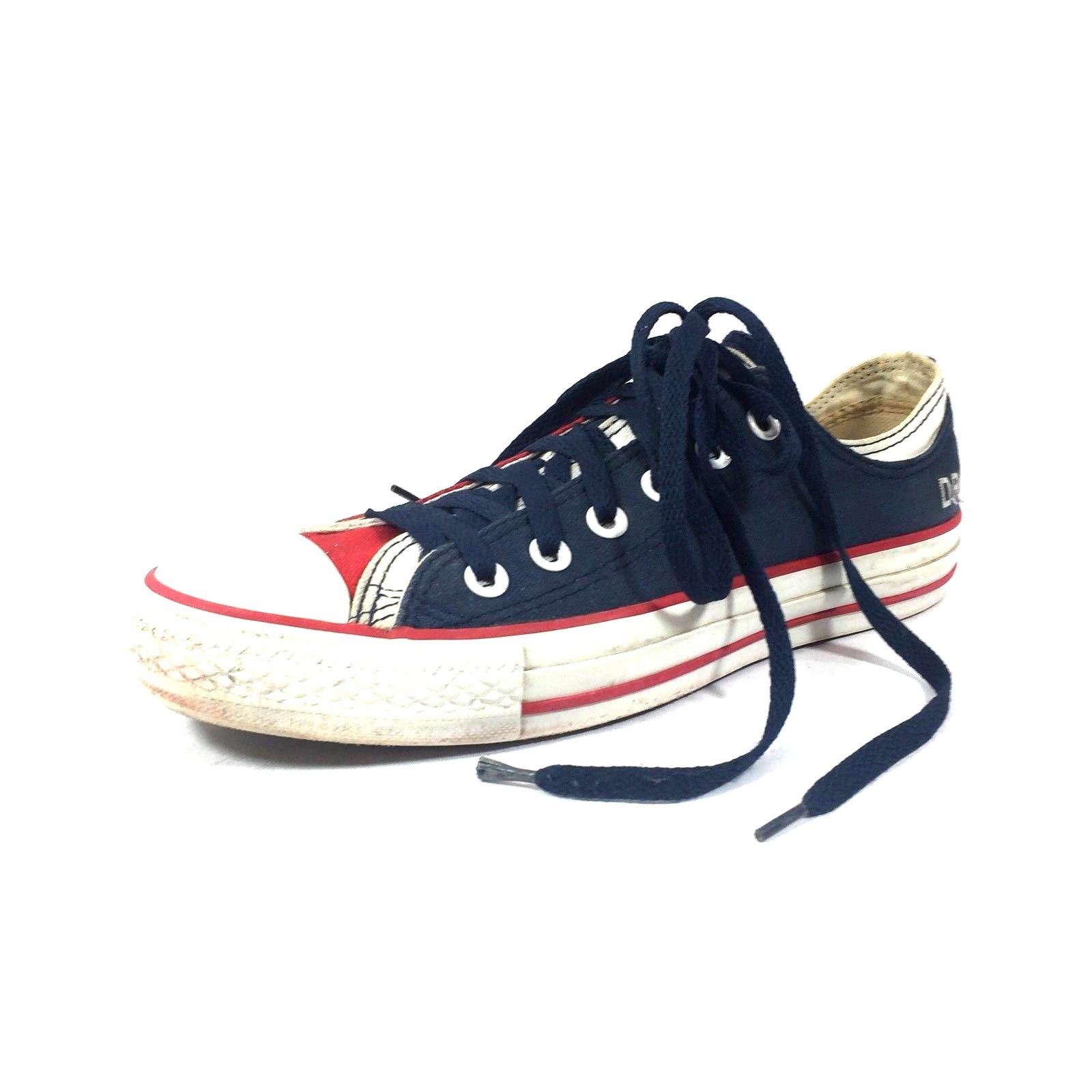 Converse All Star Sneakers Mens 6.5 Womens 8.5 Dr. T Red Blue Double Tounce Lace