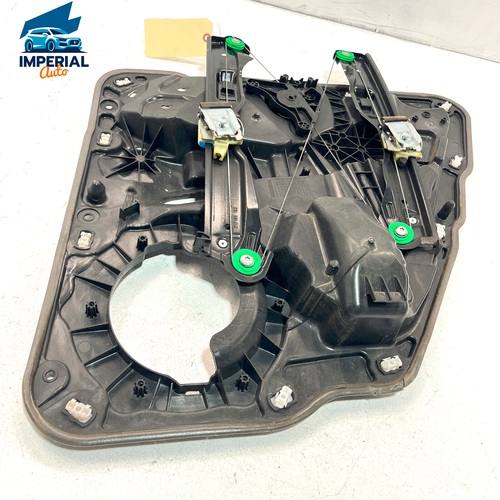 2011-2017 VOLKSWAGEN TOUAREG REAR LEFT DRIVER SIDE WINDOW REGULATOR w/ PANEL OEM