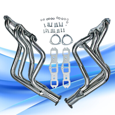 Stainless Long Tube Manifold Header For Olds Cutlass Delta 65-74 350 400 455 V