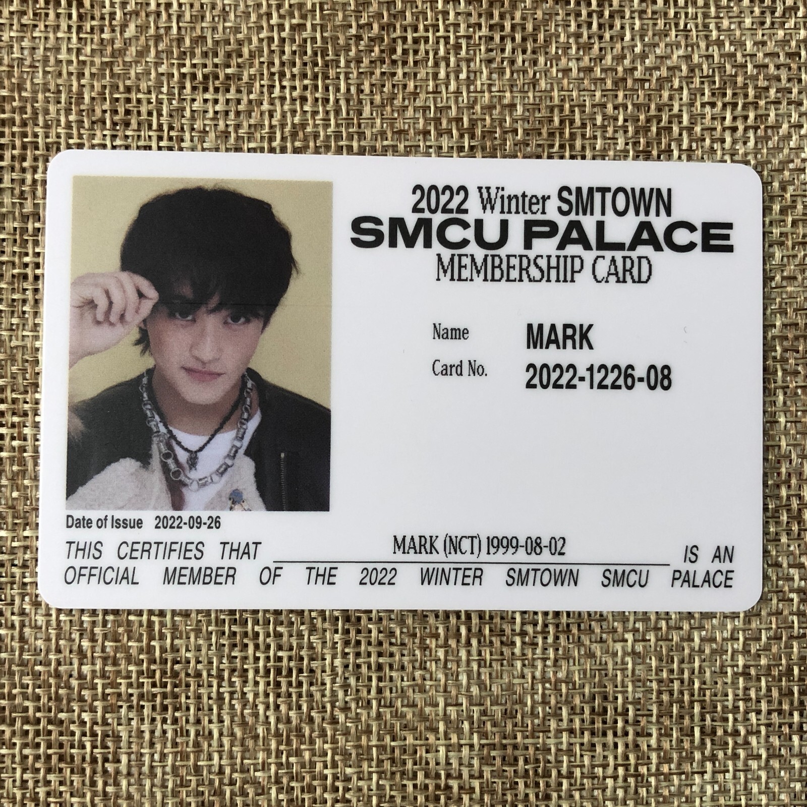 NCT MARK [2022 Winter SMTOWN SMCU PALACE] Official