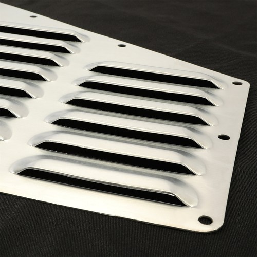 2PCS Louver Aluminum Hood Bolt On Vent Panels Kit For Jeep XJ Cherokee 84-01