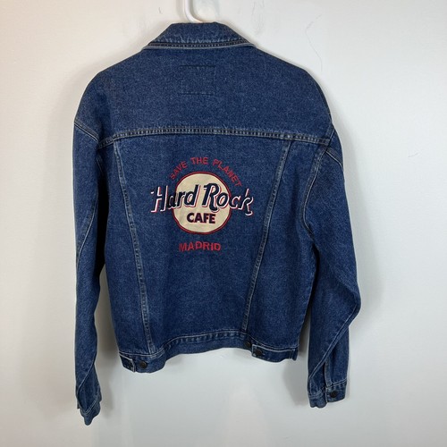 Vintage Hard Rock Cafe Jean Jacket Madrid Sz M | eBay