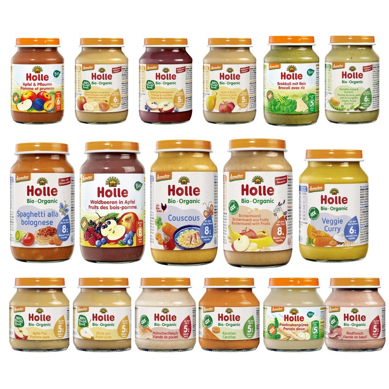 Holle Babynahrung GlÃ¤Schen Verschiedene Sorten Von A-Z Demeter, Naturkost